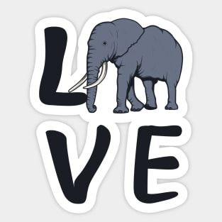 Elephant - Love Elephant Sticker